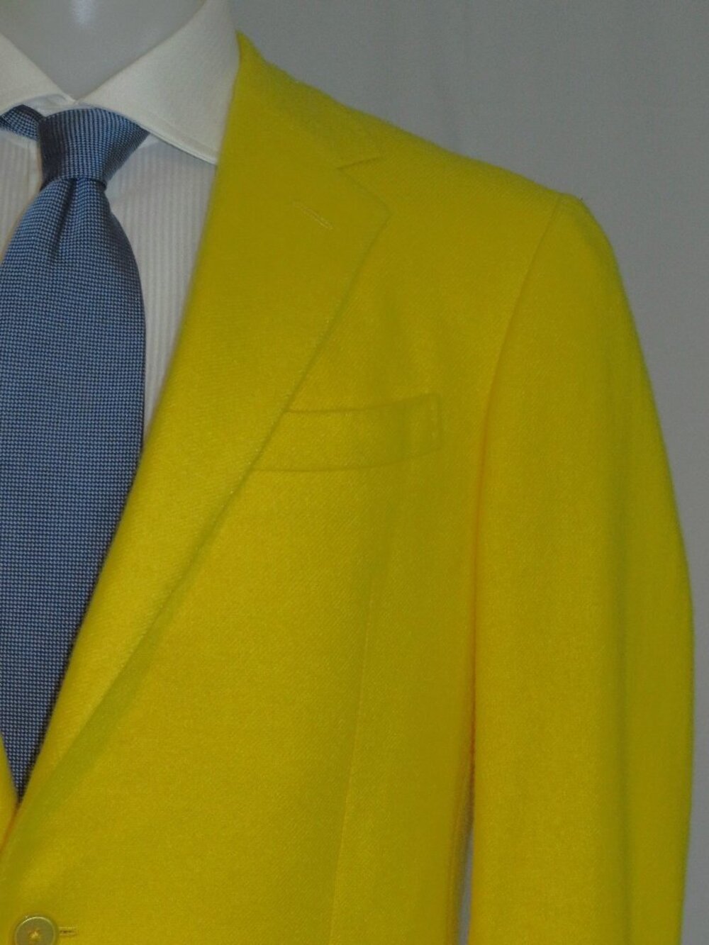 Ralph Lauren Purple Label Handmade Yellow Brushed Cashmere Blazer 40R NWT $5495